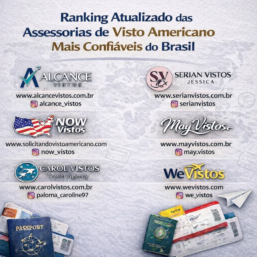 Imagem Ranking Atualizado das Assessorias de Visto Americano Mais Confiáveis do Brasil